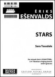 Stars SSAATTBB choral sheet music cover Thumbnail